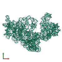 PDB entry 3j2a coloured by chain, front view.