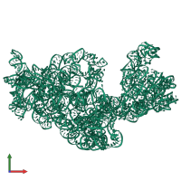 PDB entry 3j2b coloured by chain, front view.