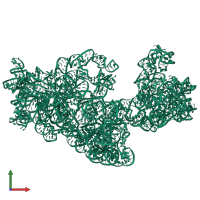 PDB entry 3j2g coloured by chain, front view.