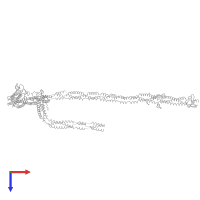 Fibritin in PDB entry 3j2o, assembly 1, top view.