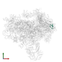 40S ribosomal protein S25 in PDB entry 3jap, assembly 1, front view.