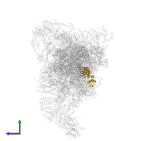 S5 DRBM domain-containing protein in PDB entry 3jap, assembly 1, side view.