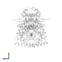 ZINC ION in PDB entry 3jx2, assembly 1, side view.
