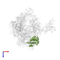DNA-directed RNA polymerases I, II, and III subunit RPABC1 in PDB entry 3k1f, assembly 1, top view.