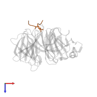 HISTONE PEPTIDE in PDB entry 3k27, assembly 1, top view.