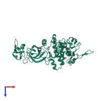 Dual specificity tyrosine-phosphorylation-regulated kinase 2 in PDB entry 3k2l, assembly 1, top view.