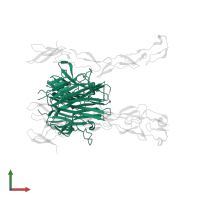 Tumor necrosis factor ligand superfamily member 15, secreted form in PDB entry 3k51, assembly 1, front view.