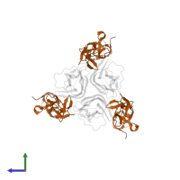 Tumor necrosis factor receptor superfamily member 6B in PDB entry 3k51, assembly 1, side view.