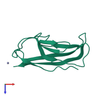 PDB entry 3k6d coloured by chain, top view.