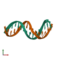 PDB entry 3kbd coloured by chain, ensemble of 3 models, front view.