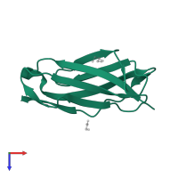 Leukocyte-associated immunoglobulin-like receptor 1 in PDB entry 3kgr, assembly 2, top view.