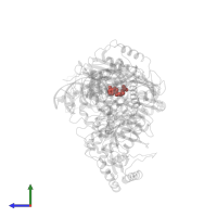 Modified residue 2DA in PDB entry 3kle, assembly 3, side view.