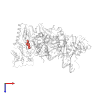 Modified residue 2DA in PDB entry 3kle, assembly 3, top view.