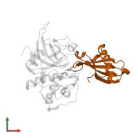 Cystatin-A in PDB entry 3kse, assembly 1, front view.