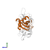 Cystatin-A in PDB entry 3kse, assembly 1, side view.