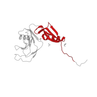 The deposited structure of PDB entry 3ktm contains 8 copies of CATH domain 3.30.1490.140 (Dna Ligase; domain 1) in N-APP. Showing 1 copy in chain E.