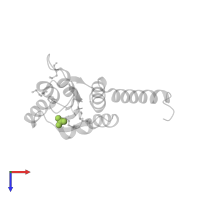 SULFATE ION in PDB entry 3kuu, assembly 4, top view.