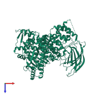 Phosphatidylinositol 4,5-bisphosphate 3-kinase catalytic subunit gamma isoform in PDB entry 3l13, assembly 1, top view.