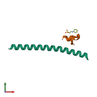 PDB entry 3l36 coloured by chain, front view.