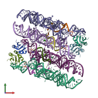 PDB entry 3l3c coloured by chain, front view.