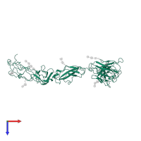 Interleukin-6 receptor subunit beta in PDB entry 3l5h, assembly 1, top view.