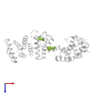 2-(N-MORPHOLINO)-ETHANESULFONIC ACID in PDB entry 3l6a, assembly 1, top view.