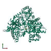 PDB entry 3l79 coloured by chain, front view.