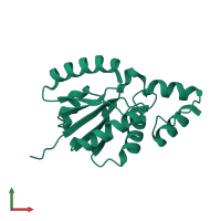 PDB entry 3l93 coloured by chain, front view.