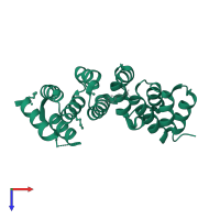 Phosphomethylpyrimidine kinase in PDB entry 3l9t, assembly 1, top view.