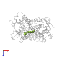 PROTOPORPHYRIN IX CONTAINING FE in PDB entry 3lc4, assembly 1, top view.