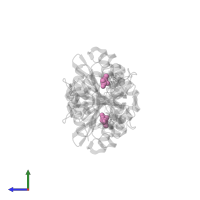 Isopentenyl phosphate in PDB entry 3lkk, assembly 1, side view.