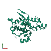 Peptidase, zinc-dependent in PDB entry 3lmc, assembly 1, front view.