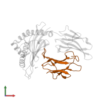 Beta-2-microglobulin in PDB entry 3ln4, assembly 1, front view.