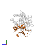 Beta-2-microglobulin in PDB entry 3ln4, assembly 1, side view.