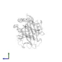 Heterogeneous nuclear ribonucleoproteins C1/C2 in PDB entry 3ln4, assembly 1, side view.