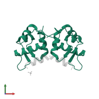 E3 ubiquitin-protein ligase Mdm2 in PDB entry 3lnj, assembly 1, front view.