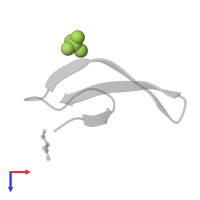 SULFATE ION in PDB entry 3lvx, assembly 1, top view.