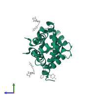 Protein S100-A4 in PDB entry 3m0w, assembly 2, side view.