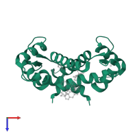 Protein S100-A4 in PDB entry 3m0w, assembly 2, top view.