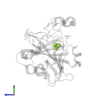 SULFATE ION in PDB entry 3m1w, assembly 1, side view.
