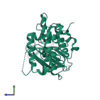 MAP kinase-activated protein kinase 2 in PDB entry 3m2w, assembly 1, side view.
