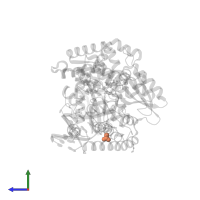 ACETATE ION in PDB entry 3m8r, assembly 1, side view.