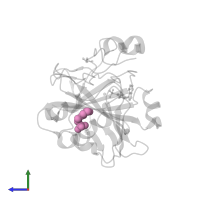 2-(N-MORPHOLINO)-ETHANESULFONIC ACID in PDB entry 3m98, assembly 1, side view.