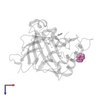 2-(N-MORPHOLINO)-ETHANESULFONIC ACID in PDB entry 3m98, assembly 1, top view.