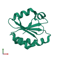Thioredoxin in PDB entry 3m9j, assembly 1, front view.