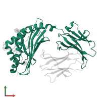 Antigen-presenting glycoprotein CD1d1 in PDB entry 3ma7, assembly 1, front view.