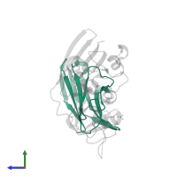 Ig-like domain-containing protein in PDB entry 3mc0, assembly 1, side view.