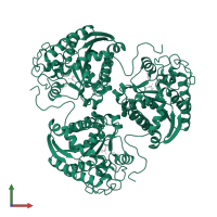 Arginase-1 in PDB entry 3mfw, assembly 1, front view.