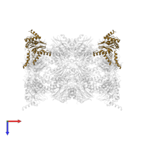 Proteasome subunit alpha type-1 in PDB entry 3mg0, assembly 1, top view.