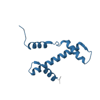 The deposited structure of PDB entry 3mgq contains 2 copies of Pfam domain PF00125 (Core histone H2A/H2B/H3/H4) in Histone H3.2. Showing 1 copy in chain A.